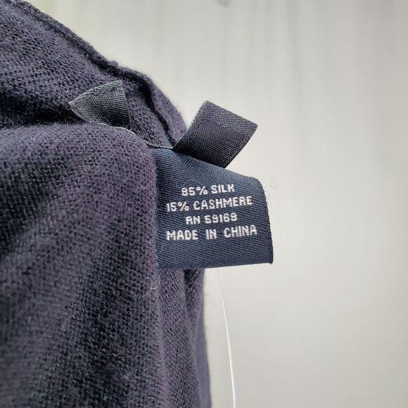 Karen Kane Silk Cashmere Cardigan Large Beaded Romantic Witchy Quiet Luxury - Picture 10 of 13